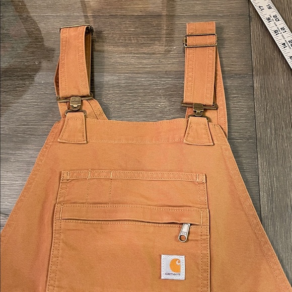 Carhartt Women's Rugged Flex Relaxed Fit Canvas Shortalls Size Small (4-6) NWT - Picture 17 of 17